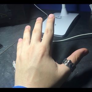 Size 10/11 men crown stainless steel ring